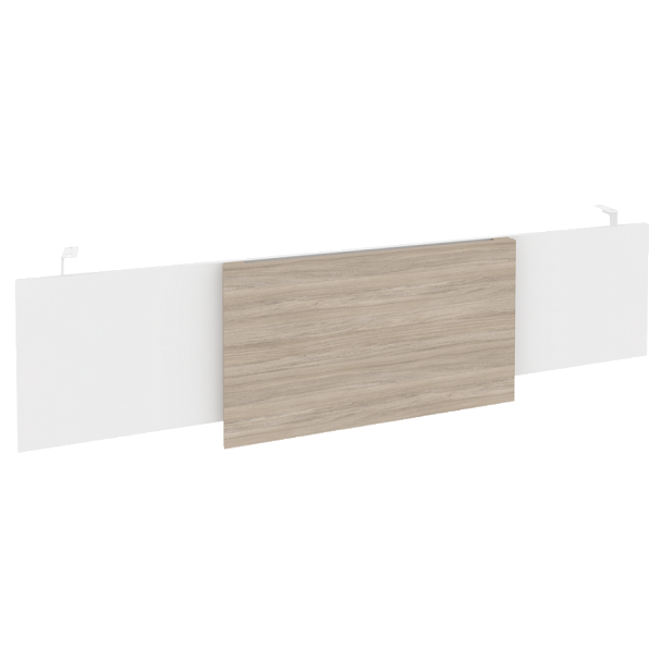 Onix Direct Царга стола руководителя O.M-CSR-6 Белый бриллиант/Дуб аттик/Белый металл 1740*450*54 - Вид 1