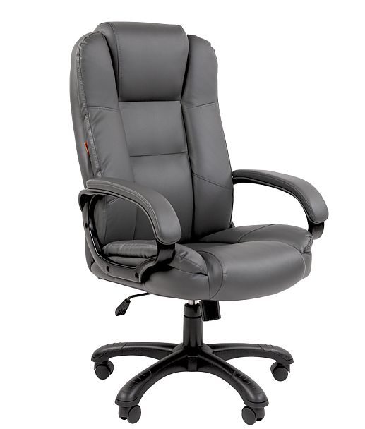 Кресло CHAIRMAN 600, экокожа, серый - Вид 1