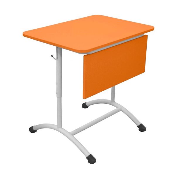 Стол ученический Мега ЛДСП 1М (Р), одноместный, регулируемый, с экраном ЛДСП (стандартные цвета RAL), гр.3-5 - Вид 1