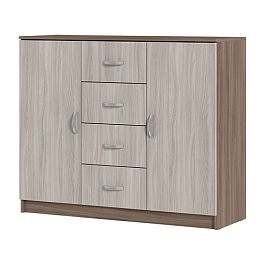 КМ 555М Бася ЛДСП комод шимо темный/шимо светлый - Фото предпросмотра