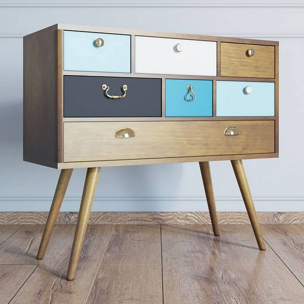 Комод на высоких ножках "Aquarelle" RE-53 - Вид 3