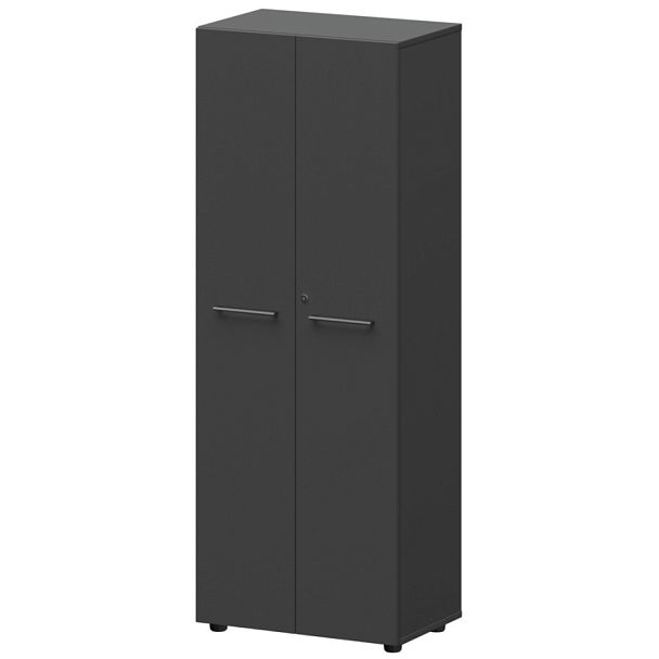 Шкаф для одежды KZS-46 Графит 598x380x1595 Кортез - Вид 1