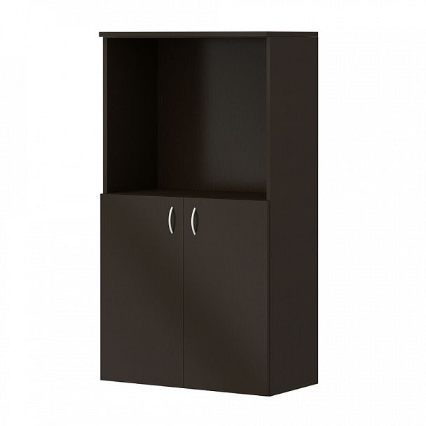 Шкаф для документов "Офисные шкафы для документов"  ПК-АРМ-ШДК114Х80Д2/35-В1-134А венге - Вид 1