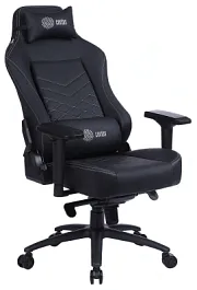 Кресло игровое Cactus CS-CHR-0112 черный экокожа с подголов. крестов. черный - Фото предпросмотра