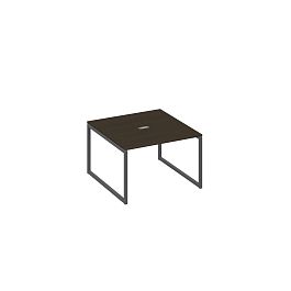 Стол 120 на металлокаркасе QUATTRO переговорный A4 А4 Б4 131 БП венге / металлокаркас антрацит - Фото предпросмотра