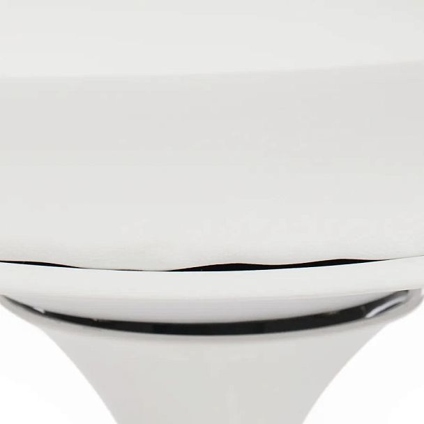 Стул Тулип Фэшн Чаир/Tulip Fashion Chair (мод.109), металл/пластик/PU, белый / белый - Вид 8