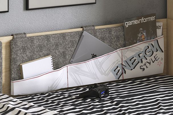 Энерджи Кровать MDE-07.1623 дуб сонома/белый - Вид 5