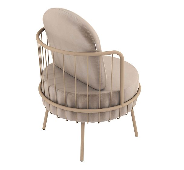 Кресло Sheffilton SHT-AMS123 латте/кофейный - Вид 4