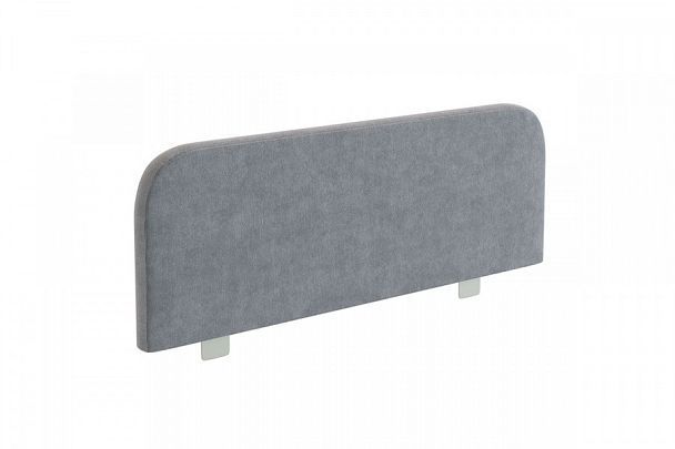 Ограничитель для кровати мягкий OKM-01.2171 графит (велюр) - Вид 1