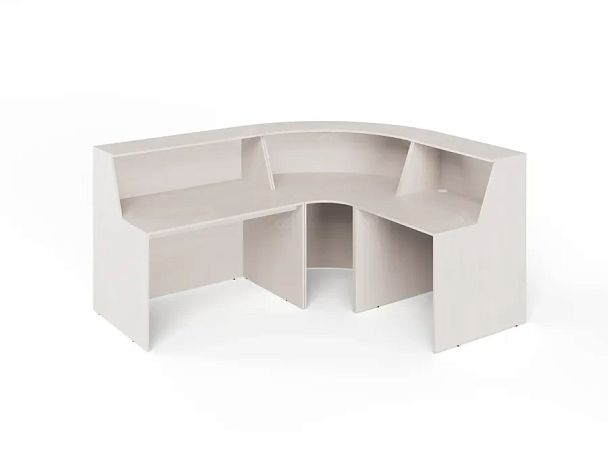ЛАЙТ / LIGHT RLG070 Угловой ресепшн 220x180x115 Дуб Молочный - Вид 2