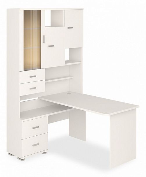 Стол компьютерный Домино СР-620-140 Белый левый - Вид 1