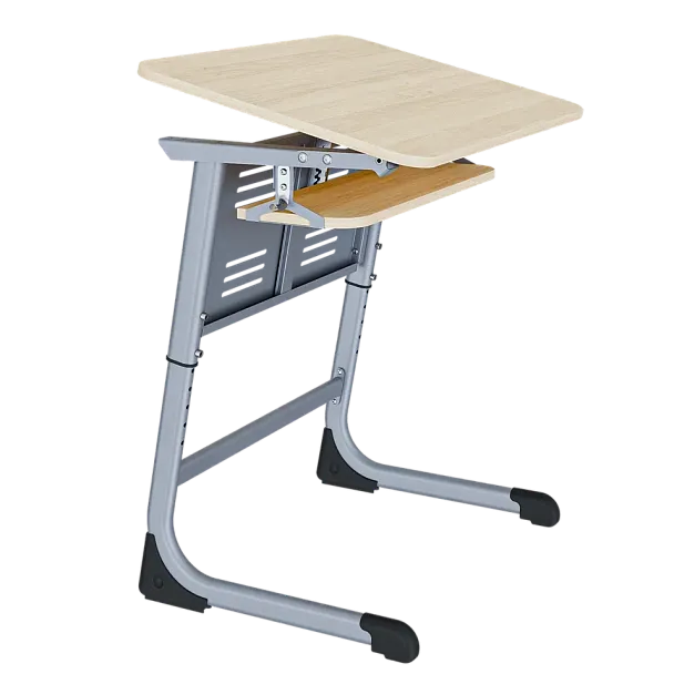 Парта Smart на плоскоовале 1М с РН (столеш.ЛДСП ЗУ, Экран ПЭ, Полка), гр.3-5 - Вид 10