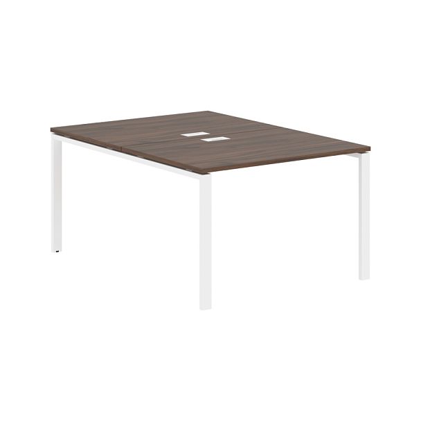 Стол 2-х местный EUWST 1116 Дуб Денвер тёмный/Белый 1160х1606х750 EDIS - Вид 1