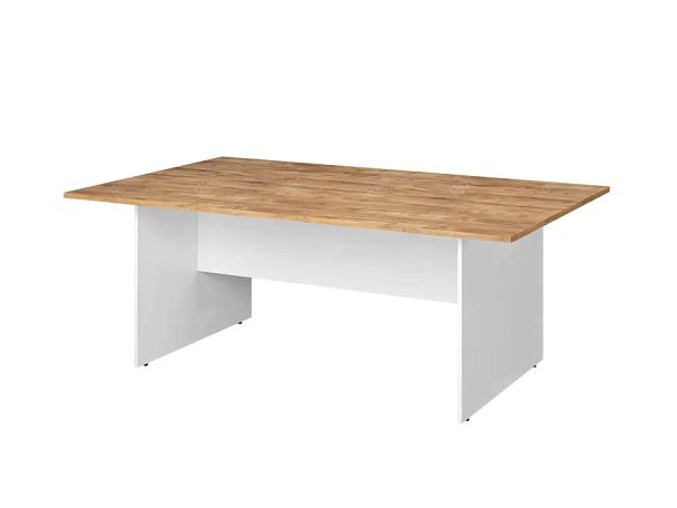 TANDEM RTD006-200-ME Конференц-стол прямоугольный ун-й 2000х1200х750 Таксония медовая/Белый - Вид 1