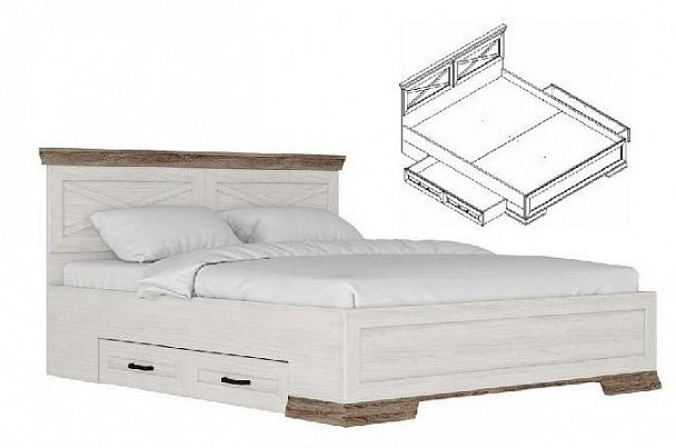 Кровать двуспальная Marselle LOZ160 - Вид 2