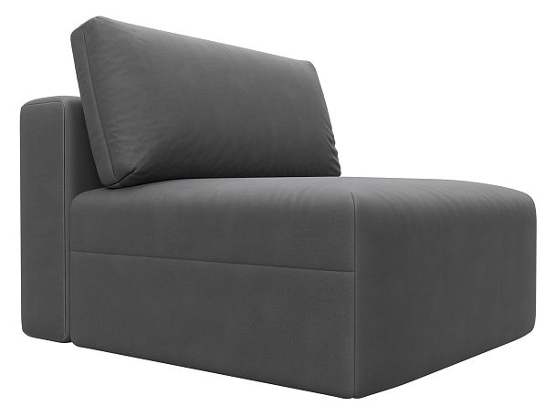 Модуль диван Лига-060 НПБ Искусственная замша серый - Вид 4