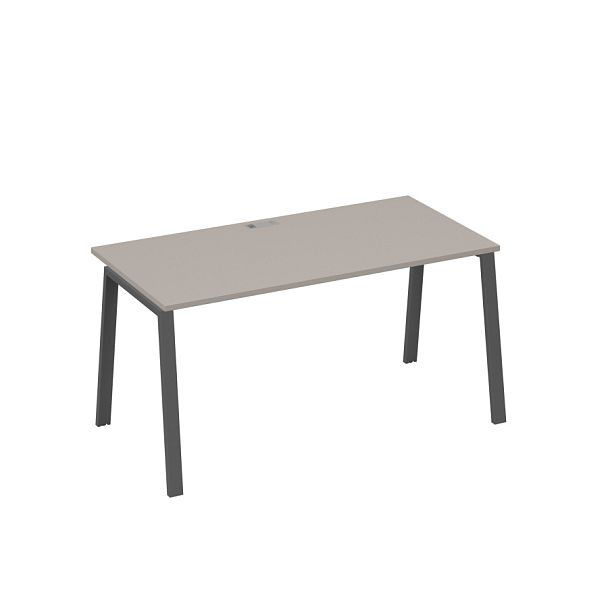 Стол письменный на металлокаркасе TRE A4 А4 Б3 025 БП мокко премиум / металлокаркас антрацит - Вид 1