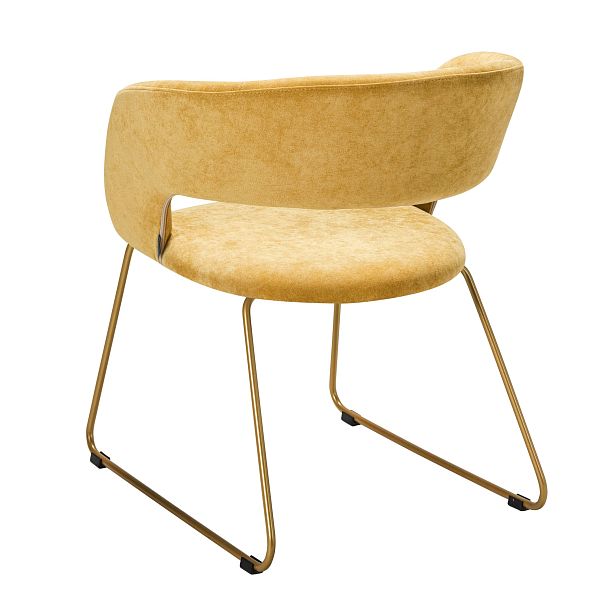 Кресло Hugs желтый/Линк золото - Вид 3