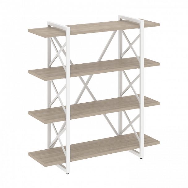 Стеллаж на опорах "Loft" VR.L-MST.O-4.8V дуб аттик/белый - Вид 1