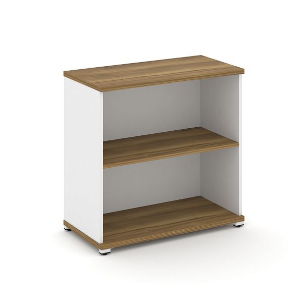 Concept Стеллаж 1 широкая секция, 2 ниши CN.STS-210 Сандал Янтарный/Белый Бриллиант/Металл Белый 836*420*818 - Вид 1