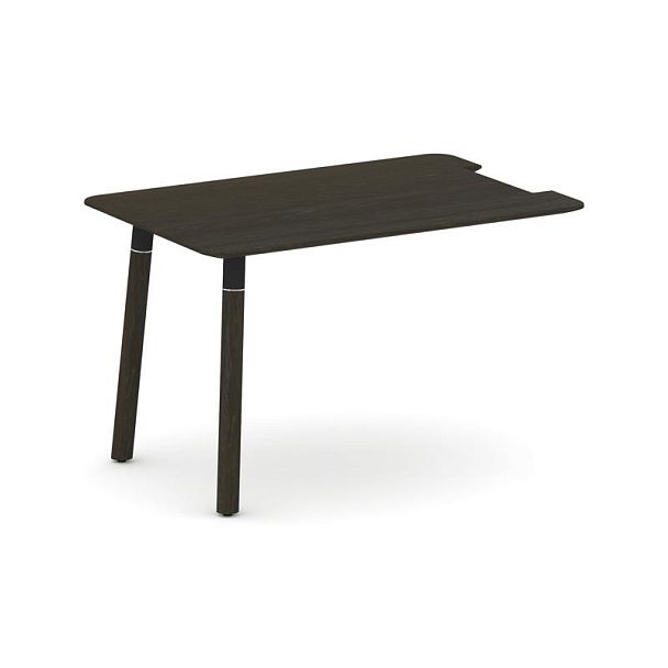 Fresco Брифинг-приставка FR.BR-12 Дуб Темный/Металл Черный 1200*800*725 - Вид 1