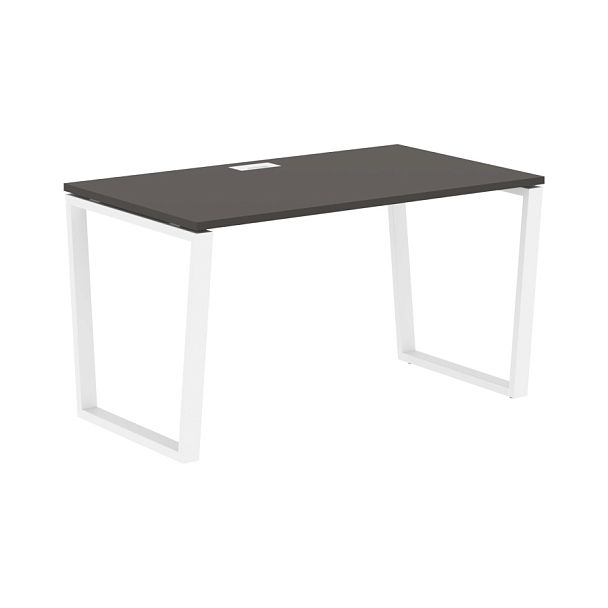 Стол прямой EVST 1380 Мокко/Белый 1360х800х750 EDIS - Вид 1