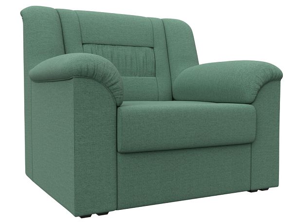 Кресло Карелия Рогожка зеленый - Вид 1