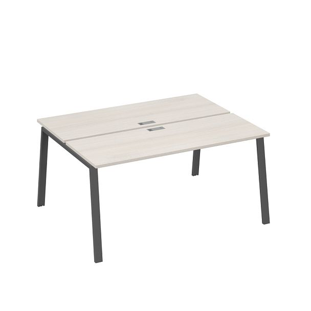 Станция 2х160 рабочая с металлокаркасом TRE A4 А4 Б3 172  БП дуб / металлокаркас антрацит - Вид 1