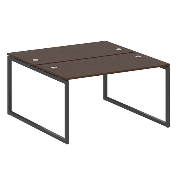 Metal System Quattro Р. ст. на О-образном м/к 40БО.РАС-СП-2.3 Венге/Антрацит металл 1400*1475*750 - Вид 1