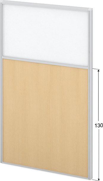 Модуль комбинированный "Мобильные офисные перегородки «Логика»"  ПК-ЛГ-МДК200х120/90П/Д-В1-534 белый - Вид 1