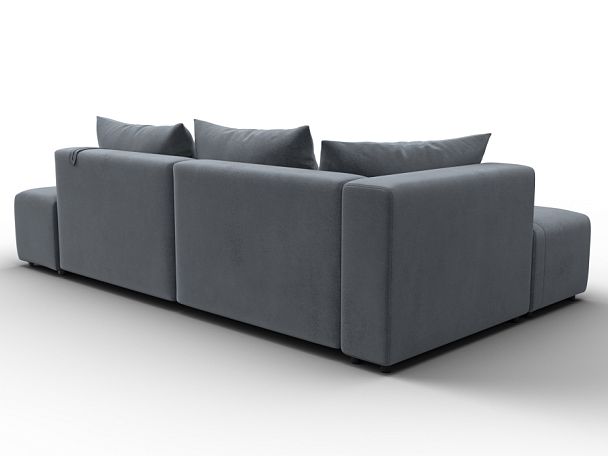 Диван угловой Лига-103 НПБ угол левый Велюр серый - Вид 5