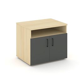 Стайл Проджект Тумба для оргтехники/сервисная SN.TS-001 Акация Лорка/Акация Лорка/Антрацит/Черный Ру - Фото предпросмотра