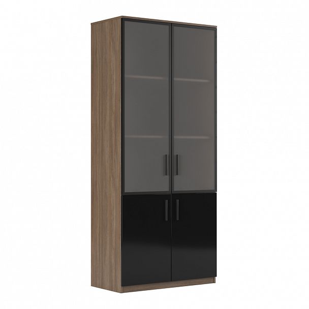 Шкаф для бумаг, глянец Asti 90x45x205,6 дуб - Вид 1