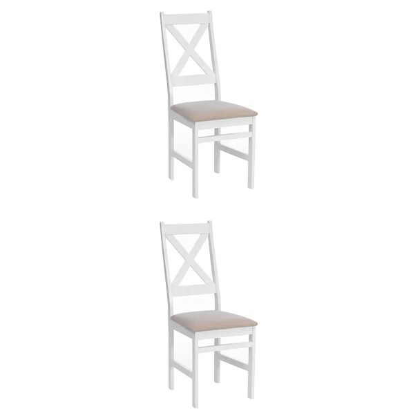 Стул Кроссман/Crossman, Многослойный березовый шпон, white/велюр бежевый - Вид 12