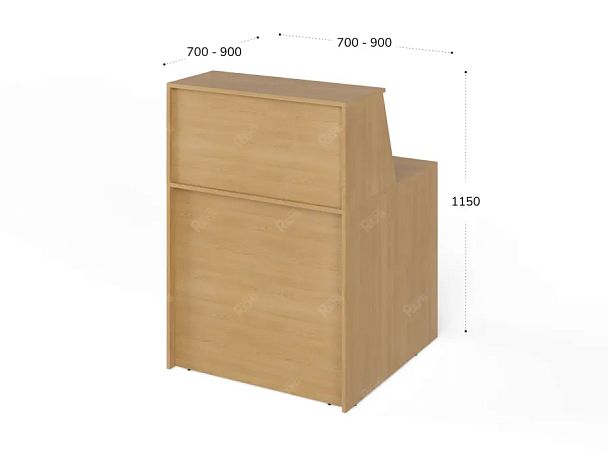 ЛАЙТ / LIGHT RLG065-9x9 Блок ресепшн 90x90x125 Бук - Вид 3