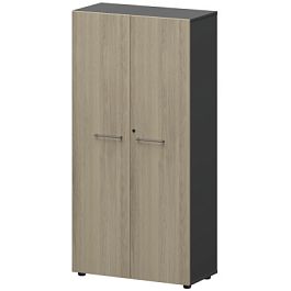 Шкаф высокий закрытый СМШ48F Кронберг/Графит 792x380x1595 Кортез - Фото предпросмотра
