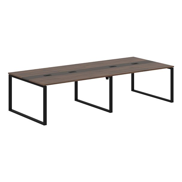 Конференц стол EQCT 3114 Дуб Денвер темный/Черный 3132х1346х750 EDIS - Вид 1