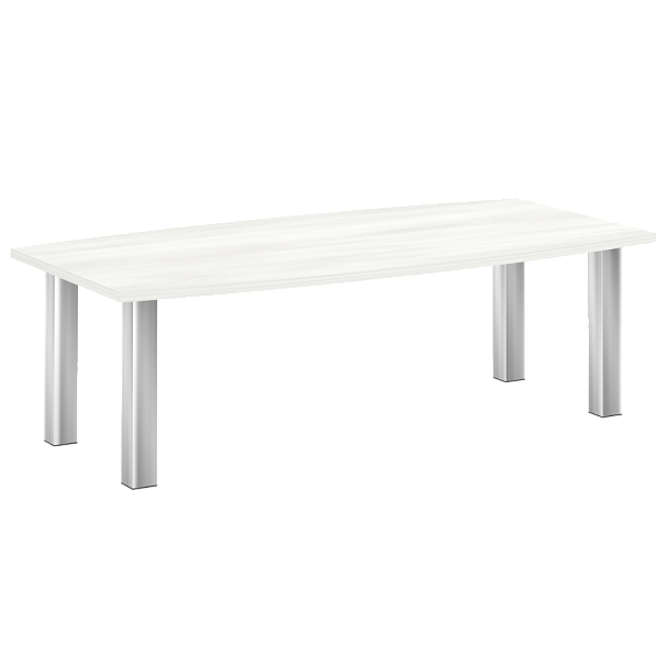 Yalta Стол переговорный M-LT.SP-2 Снежная патина/Нерж. сталь 2400*1200*750 - Вид 1