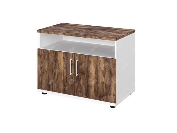 TANDEM RTD039-80U-SH Тумба под оргтехнику универсальная 800х450х600 Таксония шоколадная/Белый - Вид 1