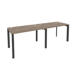 Onix Рабочая станция на П-образном м/к O.MP-RS-2.2.7 Тиквуд темный/Антрацит металл 2360*720*750 - Фото предпросмотра