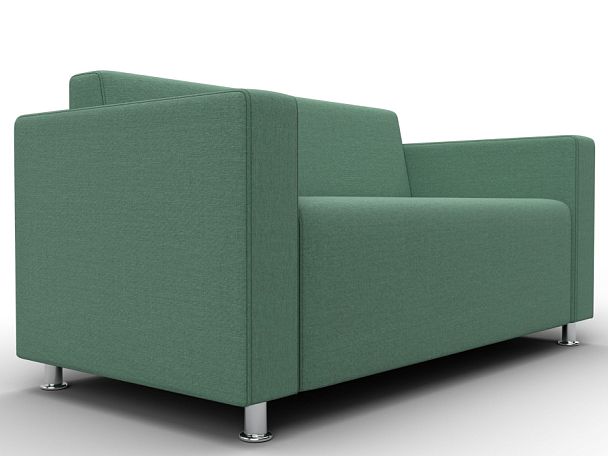 Диван прямой Лига-093 ВН Рогожка зеленый - Вид 3