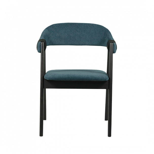 Полукресло Dolche, велюр Dream 10, морилка черная - Вид 3