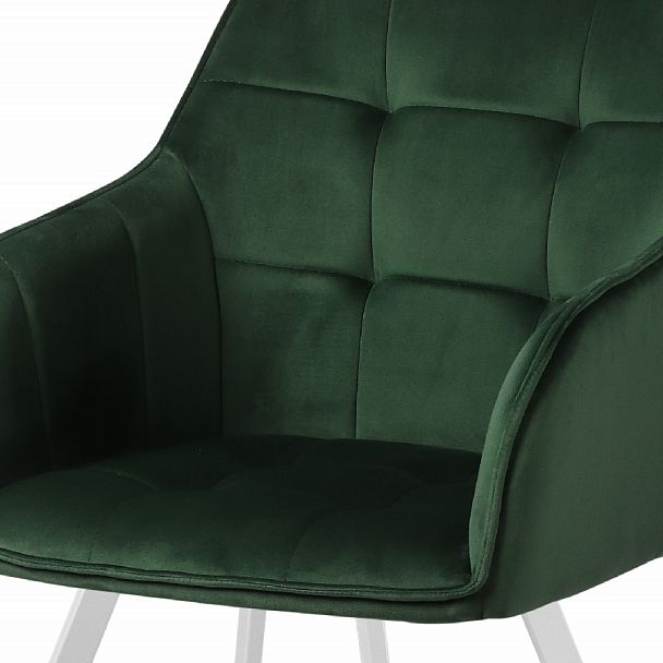 Кресло поворотное Мони, Confetti deep forest/белый - Вид 7