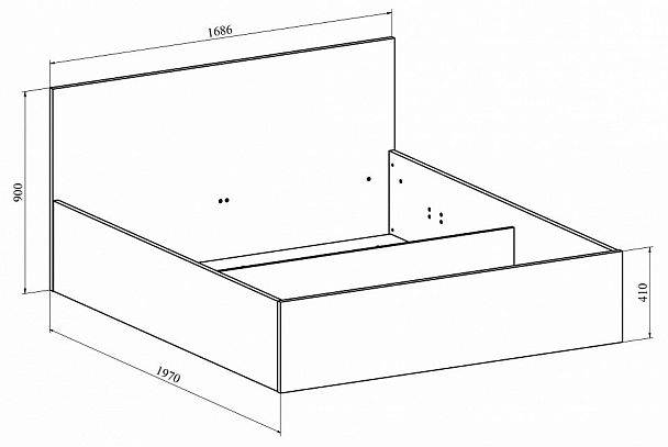 Кровать двуспальная Виктория ВИ-38 - Вид 4