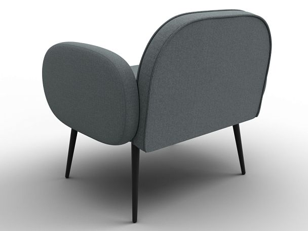 Кресло Лига-086 Рогожка серый - Вид 5