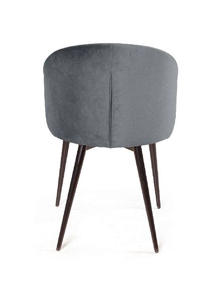 Стул Mont Blanc, бархат светло-серый 26 / черный конус - Вид 8