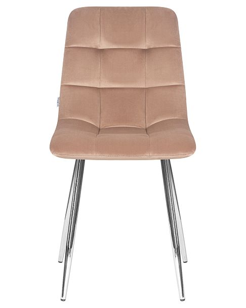 Стул обеденный DOBRIN ALEX (хром ножки, мокко велюр (V108-104), ) - Вид 6