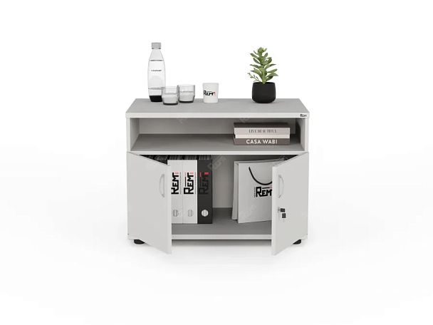 ЛАЙТ / LIGHT RLG018-80x45 Тумба под оргтехнику 80x55x60 Белый - Вид 4