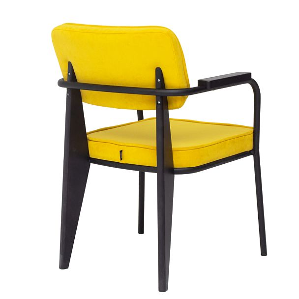 Стул Mix, велюр желтый - Вид 4