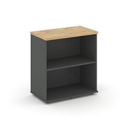 Стайл Проджект Тумба опорная/приставная SN.TOP-022 Антрацит/Тиквуд Светлый 700*400*750 - Фото предпросмотра